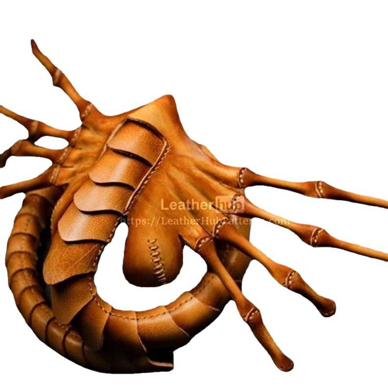 Halloween Horror Alien Scorpion Mask New faux leather model2020Face-hugging insect mask