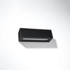 Vega ceramic wall lamp black
