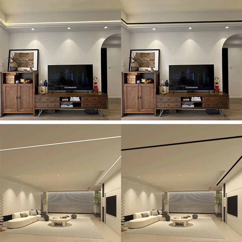 0,5 м светодиодный алюминиевый профиль рассеиватель молочно-белый черный чехол из поликарбоната для U/V/W/Y-образного канала жесткий стержень полоса света замена абажура