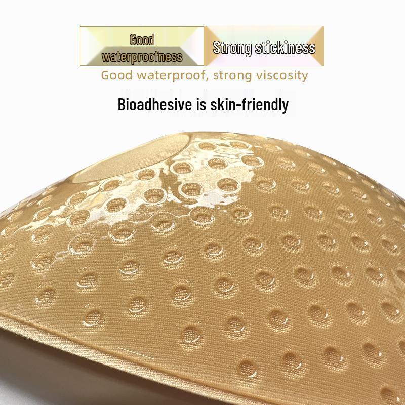 Silicone Invisible Push-Up Winged Breast Pasties: Strapless Breathable Bra for All Bust Sizes