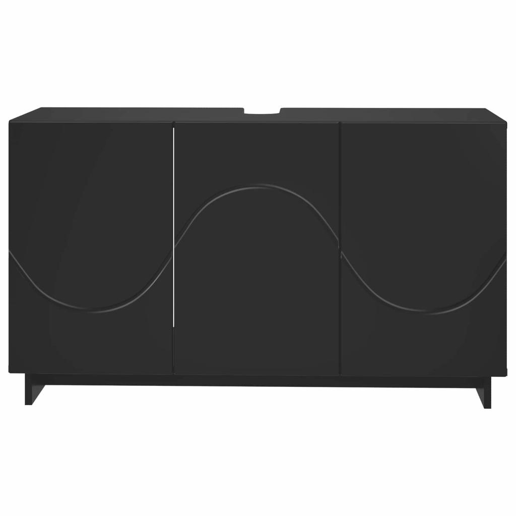 Bathroom Cabinet Black 101 x 41 x 58 cm Engineered Wood