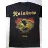 Классическая черная унисекс футболка Rainbow с Ричи Блэкмором S-4XL