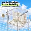 Large Capacity Automatic Bird Feeder Transparent Hanging Cage Feeder Small Pet Hanging Cage  Indoor