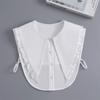 New Fake Victorian Stand Up Collar White Black Lace Collars Detachable For Women Blouse Lapel Shirt False Collar Woman