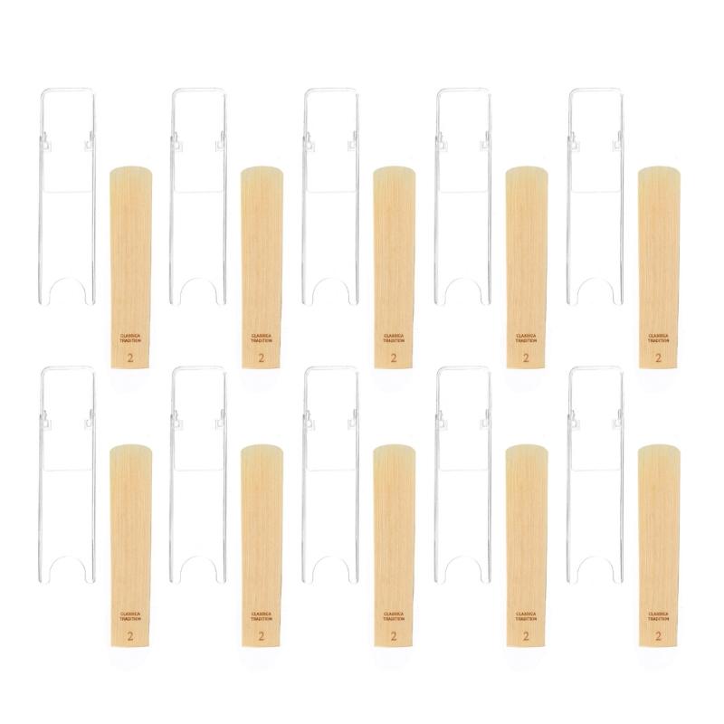 10pcs Professional Saxophone Reed Tone with Strength 2.0/2.5/3.0 for Bb Soprano Saxophone Reed Excellent Sound Durable