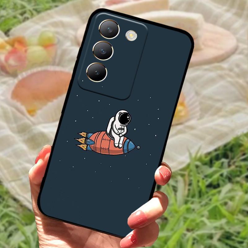 Чехол для vivo V40 SE 2024 Силиконовый бампер Мягкие чехлы для vivo V40 SE 5G Чехлы V40SE Мультяшный Расписной Coque Fundas Защитный