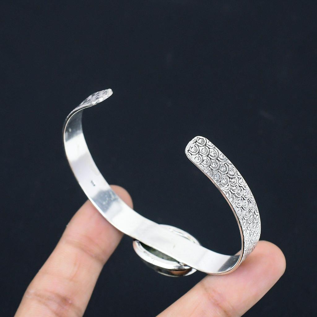 Натуральный яшма К2 Сестра Элегантный Юбилей Помолвка Браслет Стерлинговое серебро