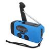 Солнечное Аварийное Радио с Ручным Приводом AM FM WB NOAA Портативное Радио с Power Bank Светодиодным Фонарем для Улицы Синий