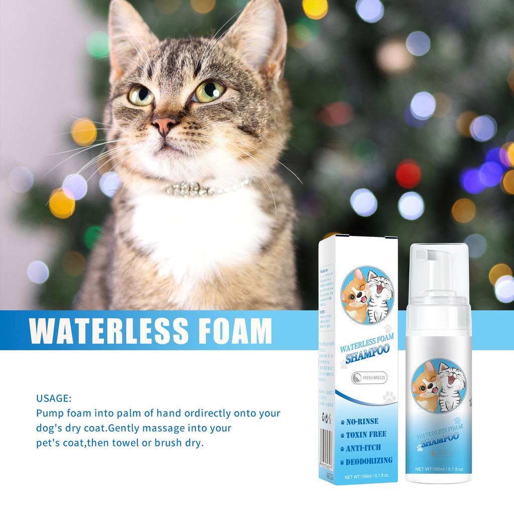 Pet Shampoo, Scented Dog Shampoo And Hair Wash For Moisturizing And Cleansing Pet Hair ,Dry Cleaning Spray Shower Gel150ml