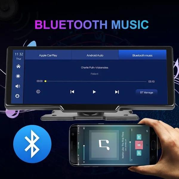 HD 9,3-дюймовый экран Портативная видеорегистратор Поддержка задней камеры Встроенная камера поддерживает беспроводное воспроизведение и Android Auto/голосовое управление