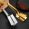Stainless Steel Food Clip Hollow Long Anti-slip Handle Anti-scald Multifunctional Steak Meat Fish Frying Barbecue Serving Clamp Tong Spatula