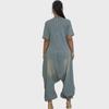 European & American Women's Loose Denim Jumpsuit with Large Pockets