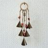 Witch Bell Protection Door Hangers Wind Chime Wreath Handmade Wiccan Magic Hanging Ornament for Home Doorknob Witchcraft