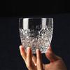 250ml/350ml Premium Cocktail Glass Hammer Patterned Wine Glasss Luxury Whiskey Glasses Party High End Wine Glass Bar Accessories