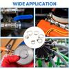 120pcs Stainless Steel Hose Clamp Kit - Easy-Tighten Worm Gear, 1/4" to 1-1/2", Ideal for Plumbing & Auto Projects, Durable Meta