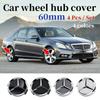 4pcs 60mm Car styling Auto Car Wheel Center Hub Caps Rim Caps Covers emblem For Mercedes Benz W203 W206 W205 W211 W212 A180 W176