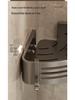 Gunmetal Punch-Free Space Aluminum Corner Bathroom Shelf