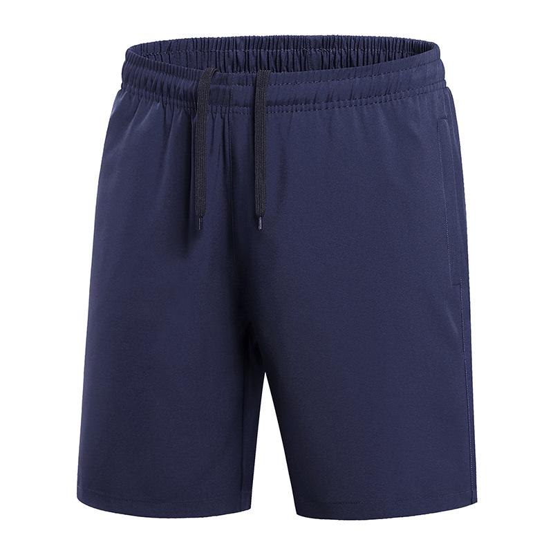 2024 Мужские быстросохнущие эластичные спортивные шорты Ice Silk на лето — свободные повседневные для бега, фитнеса, пляжной одежды