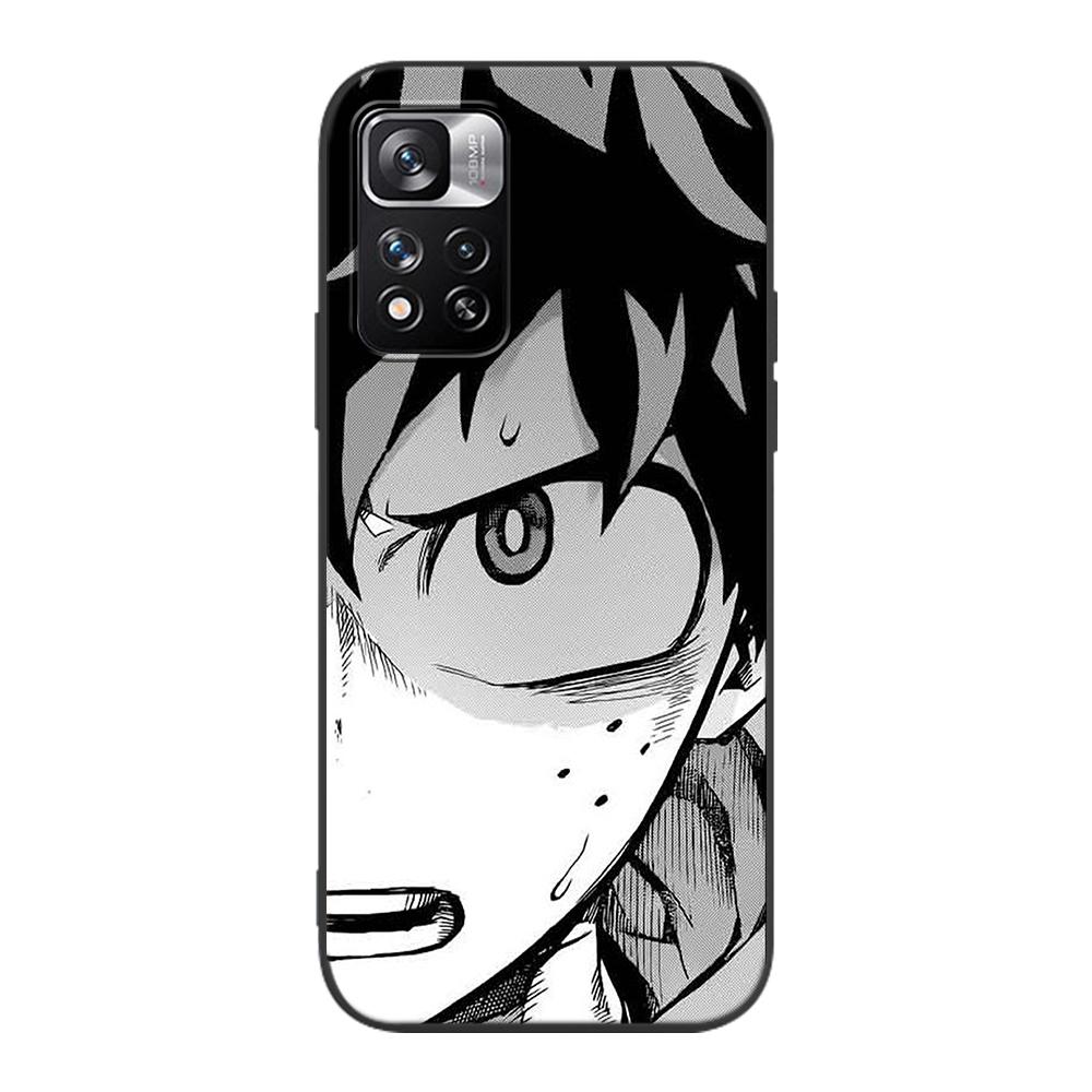 Аниме Моя геройская академия Чехол для Xiaomi Redmi Note 9S 9 8 10 11 Pro 9C 9A 7 8T 7A 8A 6A 6 10S Черный Мягкий Силиконовый Чехол для Телефона