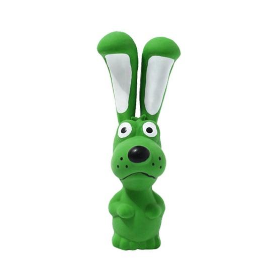 Собачья резиновая жевательная игрушка, милая форма животного, игрушка для прорезывания зубов щенка, пищащий жевательный мяч для собаки с текстурированной поверхностью для здоровья зубов, интерактивная тренировка, тревога