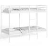 Bunk Bed without Mattress White 100 x 190 cm Steel