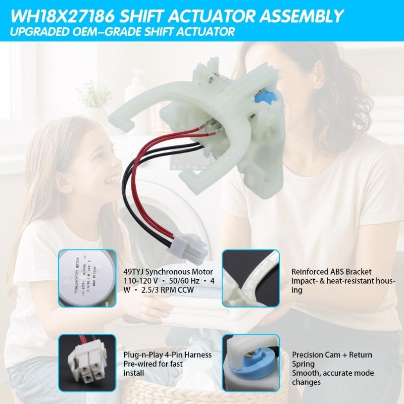 Robust Plastic Housing Clutch Separator Switches Actuator Quickly Fit Design for Broad Washing Machine Compatibility