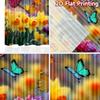 2D flat printing 2pcs Curtain Drapes Spring Butterflies and Flowers Digital Printed Polyester Drapes All Season Party & Holiday