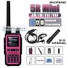 Baofeng UV-5R Mini Walkie Talkie BF-5R Mini Ham Two Way Radio Pink Dual Display USB-C 999 Channel AM For Camping Hiking Hunting