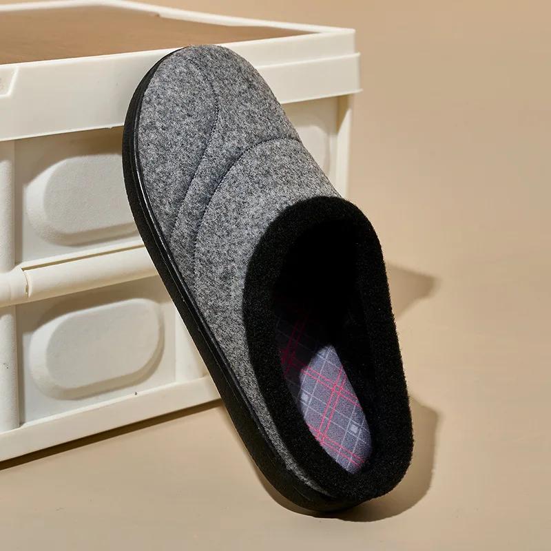 Зимние тапочки, обувь на плоской подошве, новые летние мужские и женские домашние нескользящие универсальные домашние туфли, повседневные теплые плюшевые хлопковые тапочки