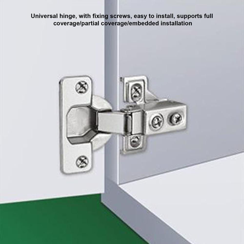 4pcs Quiet Cabinet Hinges Adjustable Soft Close Hinges Heavy Door Hinges Cabinet