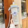 Large-Capacity Thermos Cup with Ceramic Liner, 2025 New Model, Stylish Cup for Women, Niche High-End Water Cup with Straw