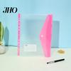 11 Hole Punched File Sleeves Binder Pockets for A4 Binders, Plastic Expanding Folders Project Organizer with Snap Closure & Transparent Label