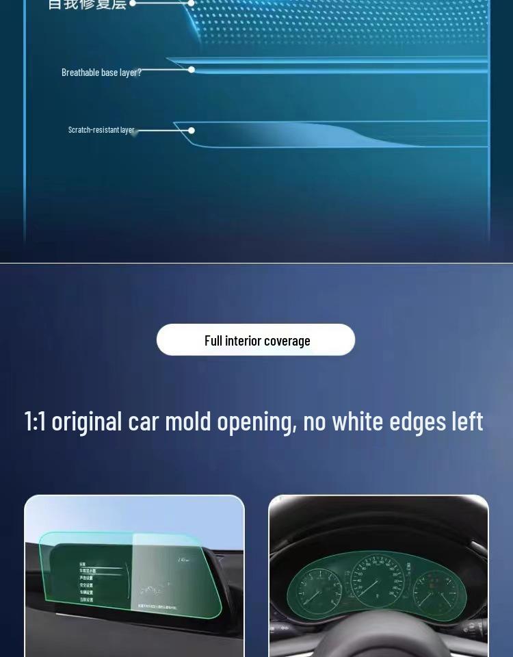 Подходит для Mazda 3 Next-Gen 2020-2024 Angkesaila Защитная пленка для салона Экран центральной консоли HD Пленка для рычага переключения передач.