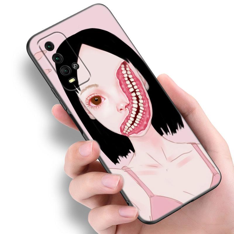 Чехол для телефона Shintaro kago Horror Cartoon для Xiaomi Redmi Note 5 6 9T K20 K40 K50 Pro 7A 8A 9A 9C 9i 10A 10C A1 S2 черный чехол