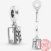 New Arrivals Silver Jewelry Movie Maker Board Charm Fit Fashion Bracelet 925 Sterling Silver Charm Diy Woman Pendant Gift