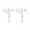 Dior Bow Tie Crystal-Studded Pendant Earrings Women earrings Champagne E3630WOMCY-D03S