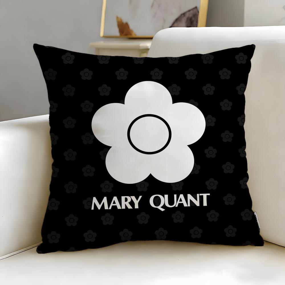 classic fashion designer Mary Quant Cushion Cover Soft  EasyWash Pillow Case  Versatile for Couch Bed Travel and Office