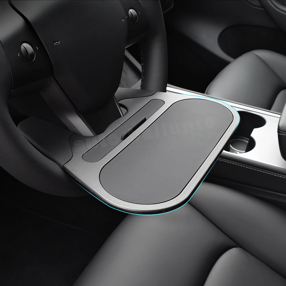 Для Tesla Model 3 Model Y 2023 2022-2017 аксессуары поднос для руля автомобиля ABS мини-стол для еды стол для телефона