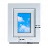Pvc Window Golden Oak 50X60 Right New 500X600 Mm Tilt And Turn Double-Glazed