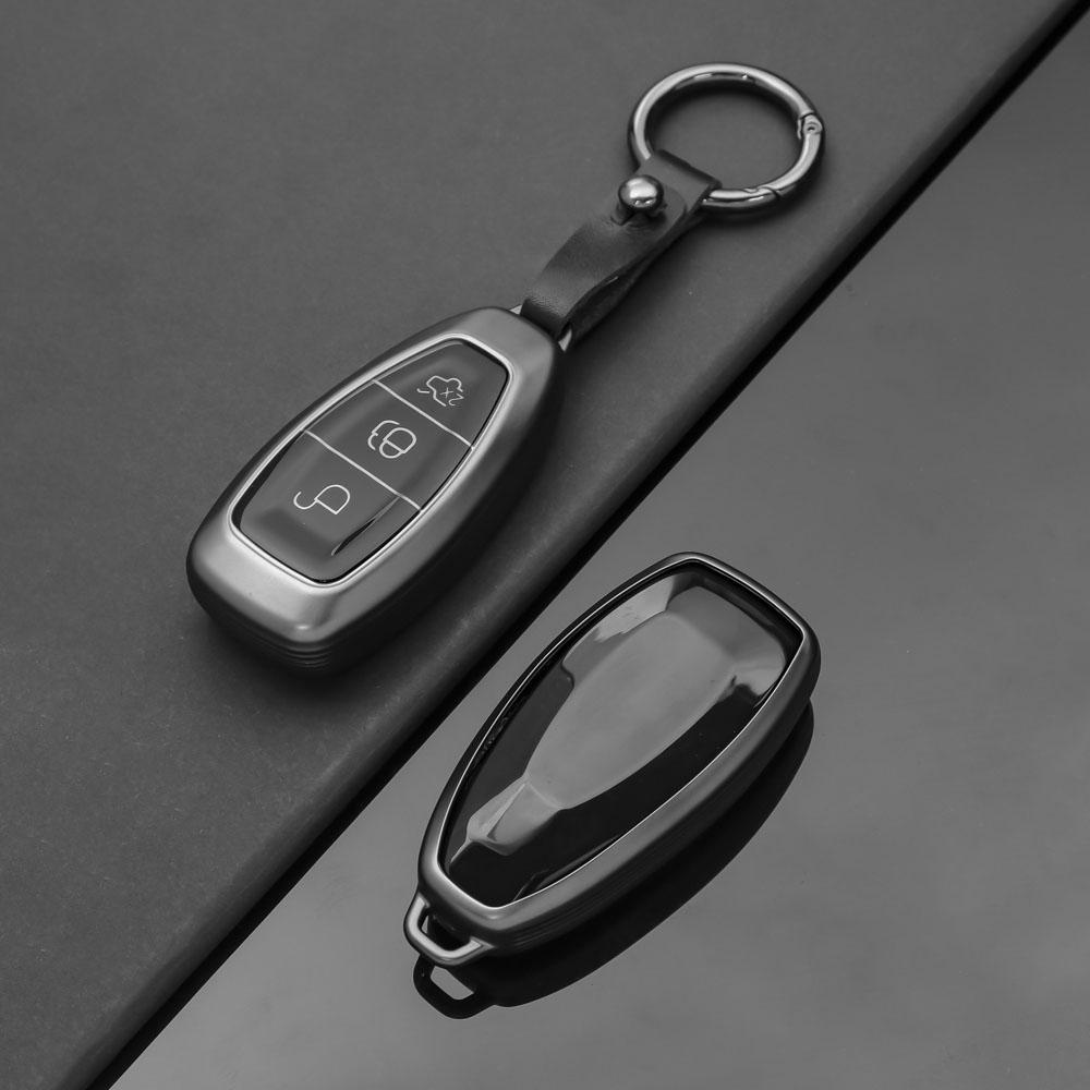 nlbn7 3 Buttons Key Cover For Ford Transit Custom Mondeo Fiesta Kuga ST Line MK3 Focus 3 Station Wagon Ecosport Case Key Protection