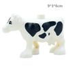 Big Size Building Blocks Animal Accessories Figures Farm Poultry Livestock Cat Rabbit Compatible Bricks Toys Children Kids Gifts