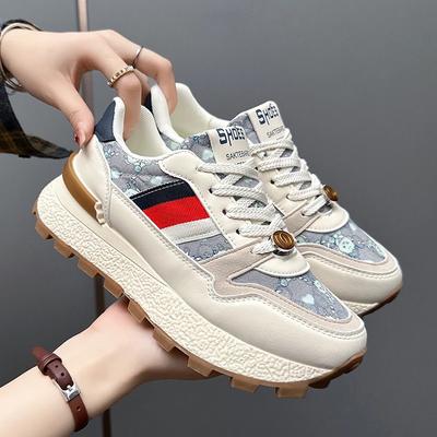 Модные новые спортивные туфли Forrest Gump Shoes Women All Match Breathable Casual Board Women Thick Sole Retro Fashion Shoes Tenis De Mujer
