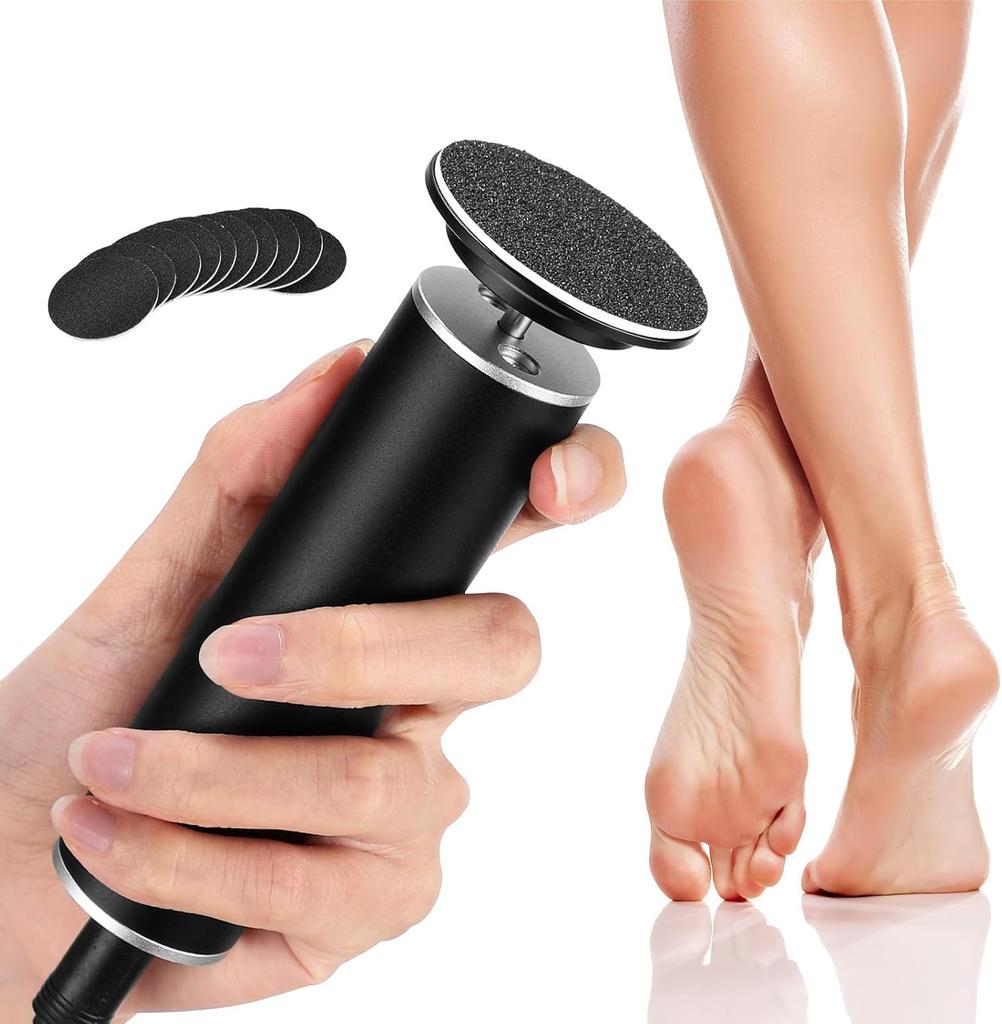Callus Remover, Electric Foot File - Callus Remover for Feet, Feet Sander with 60 Replacements Sanding Disc,
