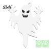 Reusable Garden Art Halloween Ghost Stake, Spooky Glow-in-The-Dark Yard Sign, Pumpkin Villa Lawn Accents Scarecrow Acrylic Decoration for Pathway
