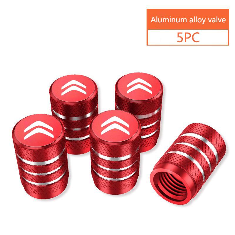 5Pcs Metal Alloy Car Wheel Tire Valve Stem Caps For Citroen C4 C3 C5 C1 C2 Berlingo C-Elysee C4-Picasso C4-Aircross Accessories alp123