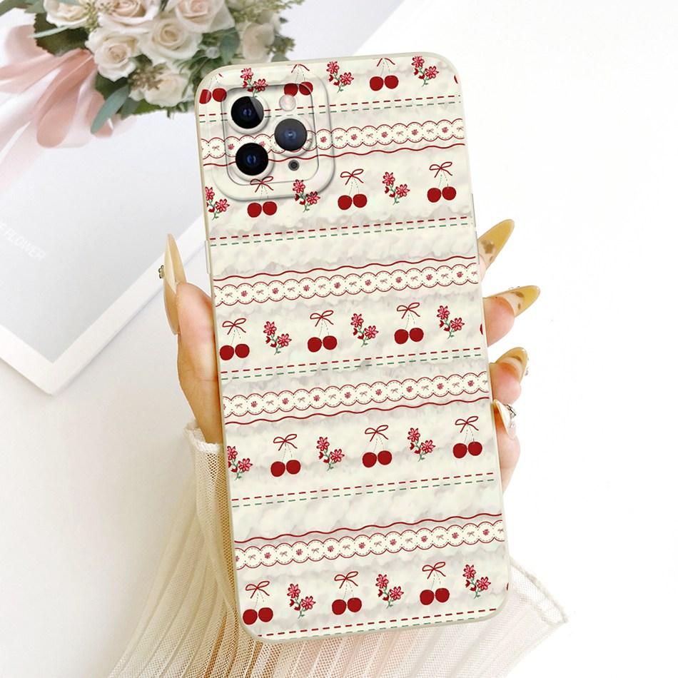 For iPhone 11 Pro Max Cute Cat Flower Cartoon Phone Case For iPhone11 11Pro 11ProMax Shockproof Soft Silicone Covers Bumpers