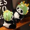 PP Cotton Transform Dragon Panda Doll Fluffy Cosplay Panda Dragon Stuffed Toy Children Girl