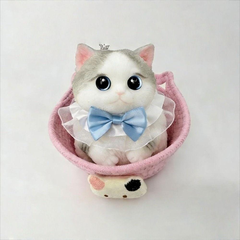 Soft Rubber Squeeze Toy Simulated Cat Cute Squeeze Doll New Anxiety Relief Toy Birthday Gift