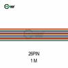 1Meter 11P/11P/16P/11P/16P/11P/11P1.17mm PITCH Color Flat Ribbon Cable Rainbow DuPont Wire for FC Dupont Connector Power Supply