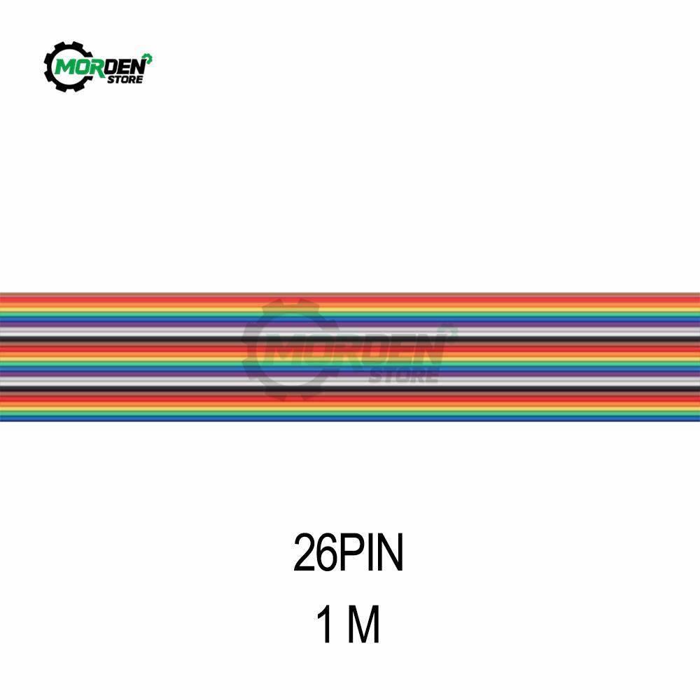 1Meter 11P/11P/16P/11P/16P/11P/11P1.17mm PITCH Color Flat Ribbon Cable Rainbow DuPont Wire for FC Dupont Connector Power Supply